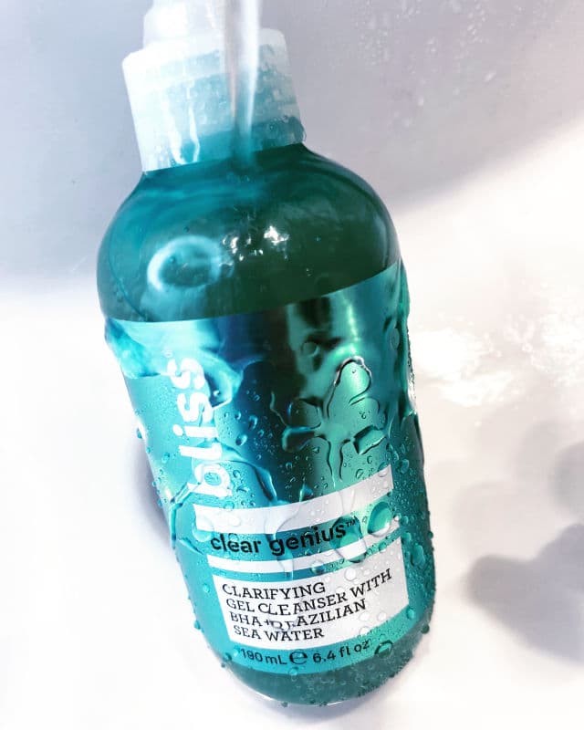 Bliss Clear Genius Clarifying Gel Cleanser review photo by glamoxur