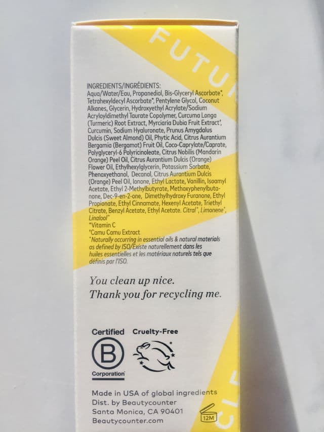 Beautycounter Counter+ All Bright C Serum review photo by glowgirl