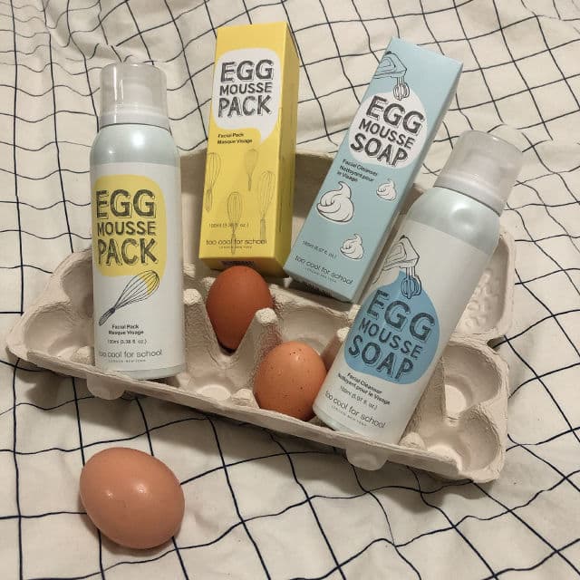 TOO COOL FOR SCHOOL Egg Mousse Soap Facial Cleanser review photo by glowyourskinaus