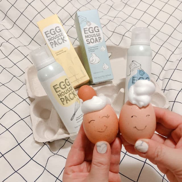TOO COOL FOR SCHOOL Egg Mousse Soap Facial Cleanser review photo by glowyourskinaus