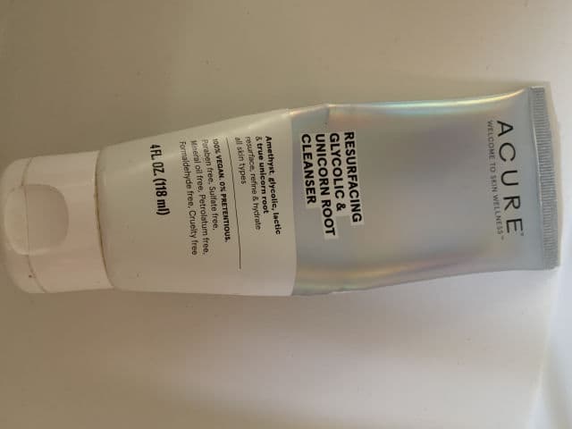 Acure Resurfacing Glycolic & Unicorn Root Cleanser review photo by greenmilamonster