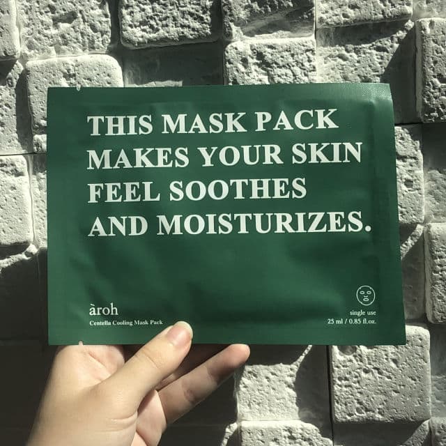 Aroh Centella Herb Cooling Mask Pack review photo by halleysburrow