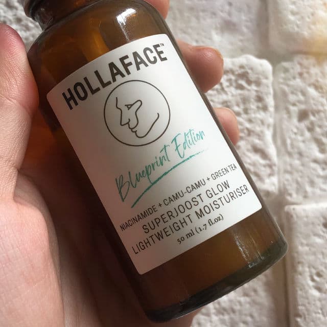 Hollaface SuperJoost Glow Lightweight Moisturiser (Blueprint Edition) review photo by halleysburrow