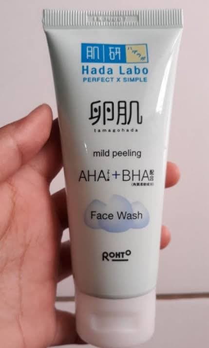 Hada Labo AHA+BHA Face Wash 130g review photo by han