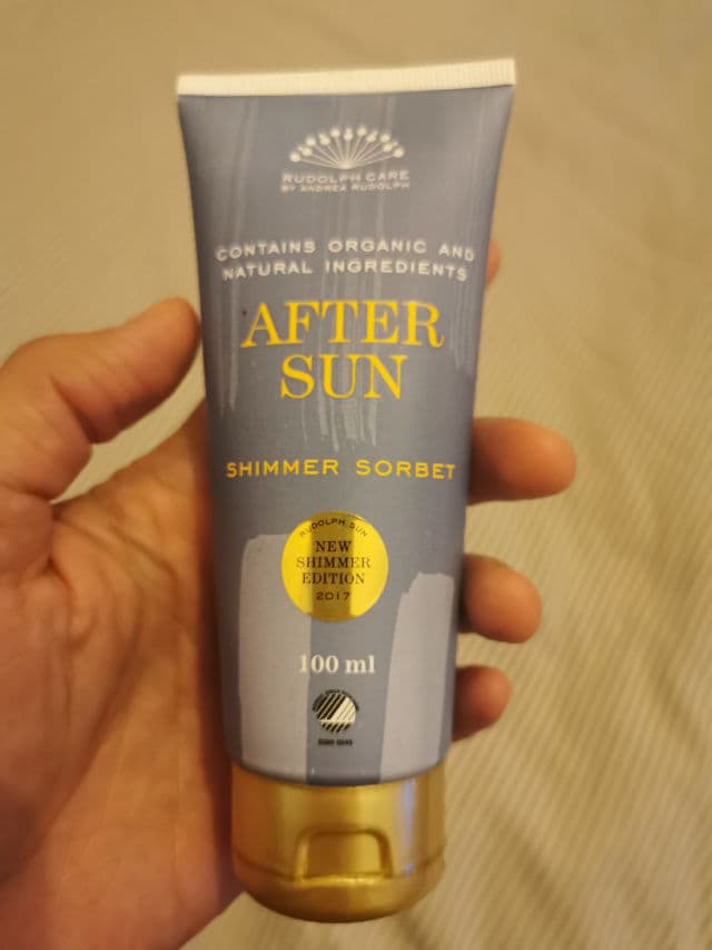 Rudolph Care Aftersun Shimmer Sorbet review photo by hashiskincare