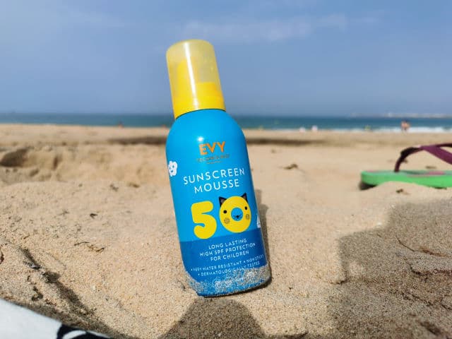 Evy Technology Sunscreen Mousse SPF 50 Kids review photo by hashiskincare