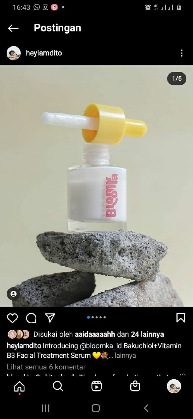 Bloomka Bakuchiol+Vitamin B3 Facial Treatment Serum review photo by heyyiamdito