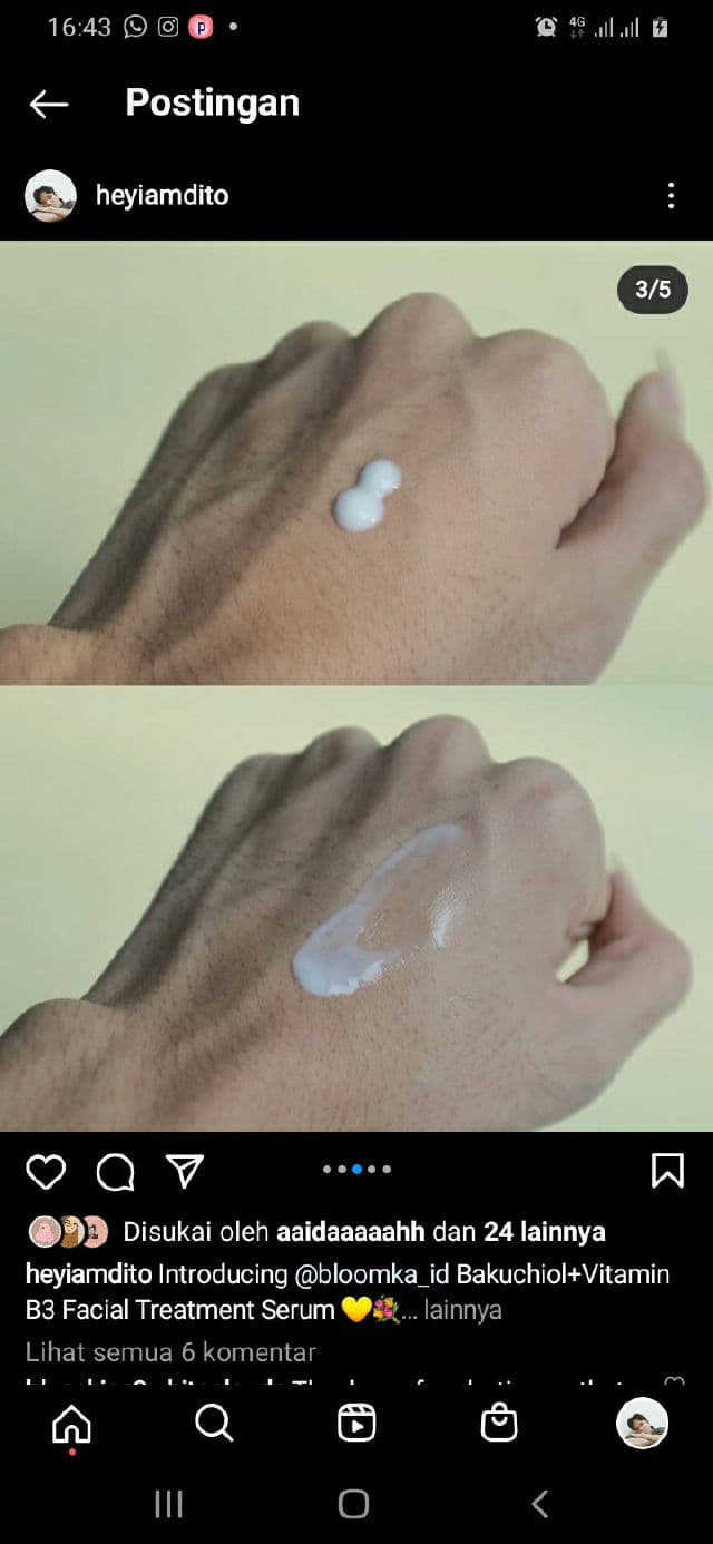 Bloomka Bakuchiol+Vitamin B3 Facial Treatment Serum review photo by heyyiamdito