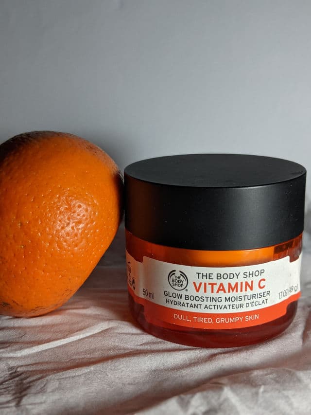 The Body Shop Vitamin C Glow Boosting Moisturizer review photo by hijabiunni
