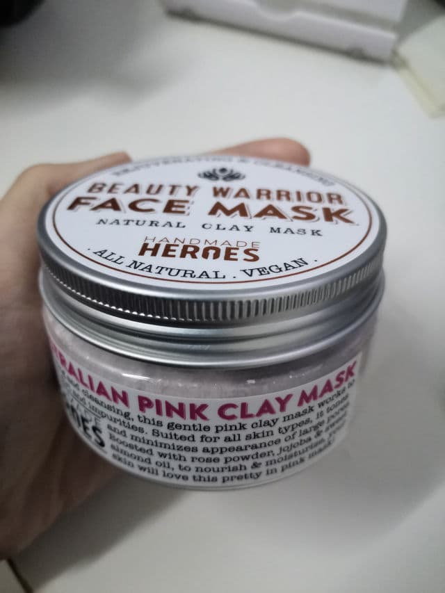 Handmade Heroes Beauty Warrior Face Mask - Australian Pink Clay review photo by hyebin07