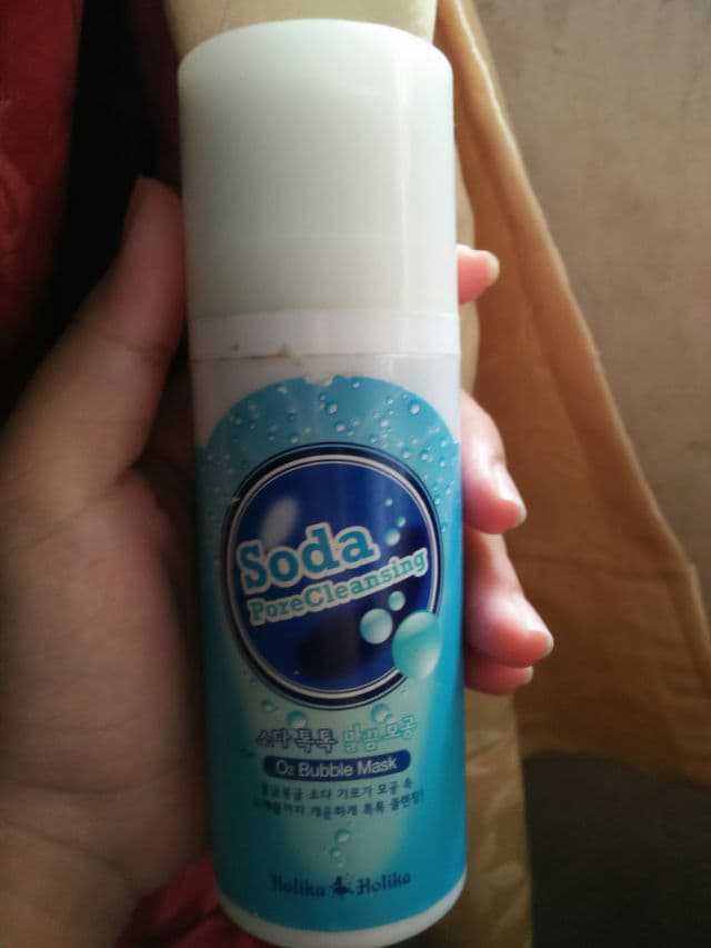 HOLIKA HOLIKA Soda Pore Cleansing O2 Bubble Mask review photo by icha1