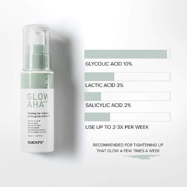 QUICK FX Clean Collection Glow AHA Toner review photo by skinvenue