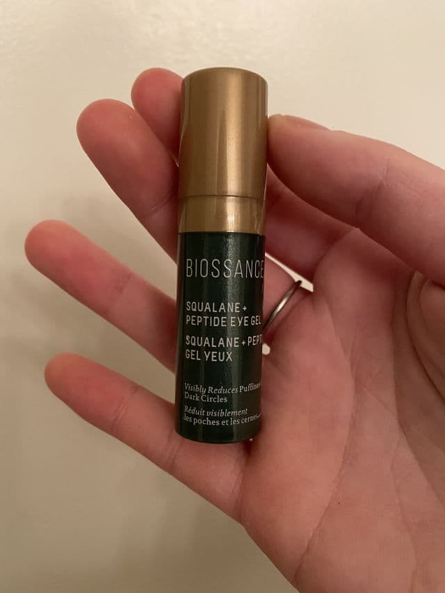 Biossance Squalane + Peptide Eye Gel review photo by itssweetpotatoamy