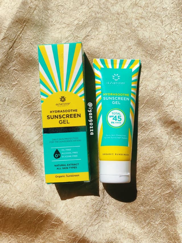 Azarine Hydrasoothe Sunscreen Gel SPF45+++ review photo by iyangozza