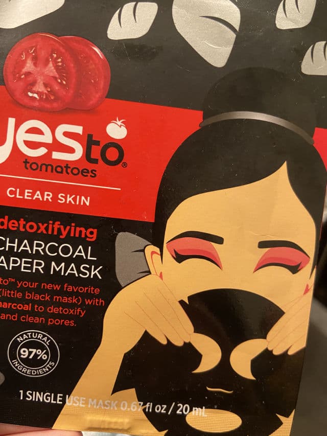 Yes to Tomatoes Detoxifying Charcoal Paper Mask review photo by jbaby98