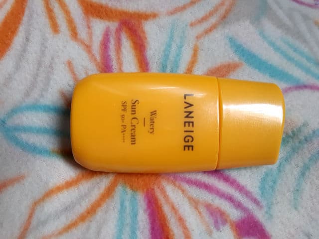 Laneige Watery Sun Cream SPF50+ PA++++ review photo by lovebloomieskin