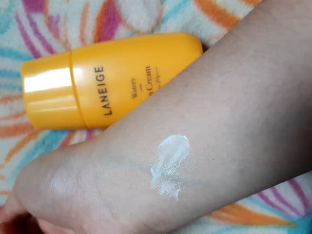 Laneige Watery Sun Cream SPF50+ PA++++ review photo by lovebloomieskin