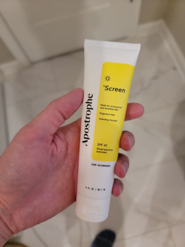 Apostrophe 'Screen SPF 43 review photo by jhvoorhies