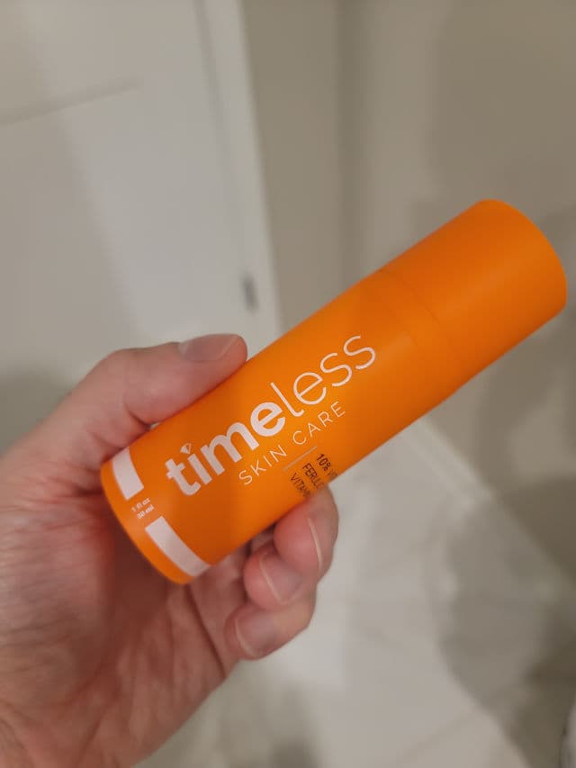 Timeless Skincare 10% Vitamin C + E Ferulic Acid Serum review photo by jhvoorhies