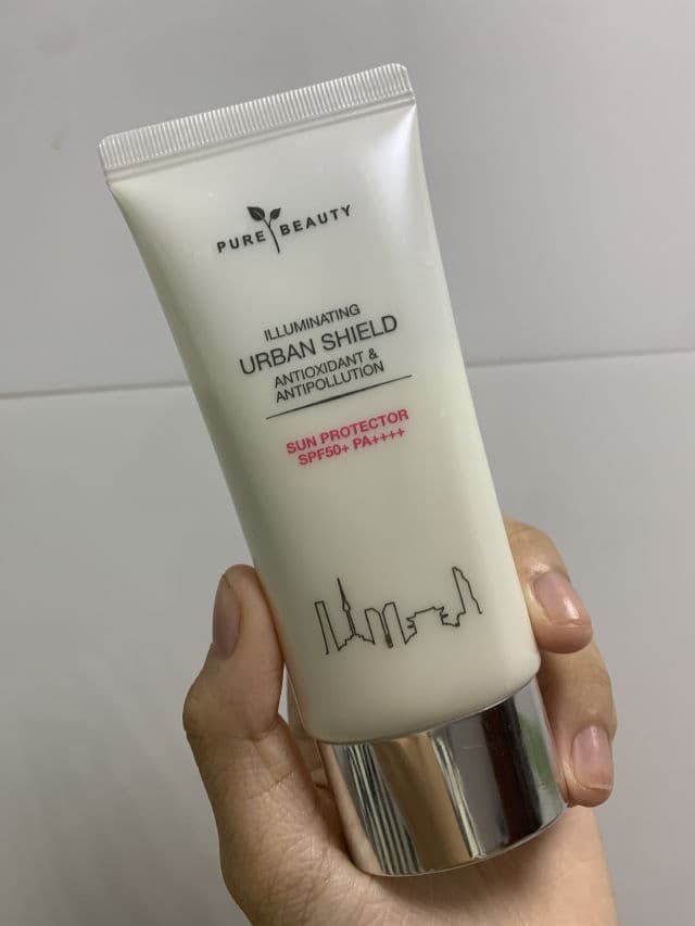 Pure Beauty Illuminating Urban Shield Antioxidant & Antipollution Sun Protection SPF 50 PA++++ review photo by jinnaee