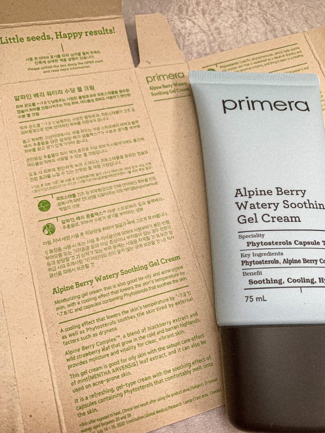 Primera Alpine Berry Watery Oil-Free Gel Cream review photo by joyskyn