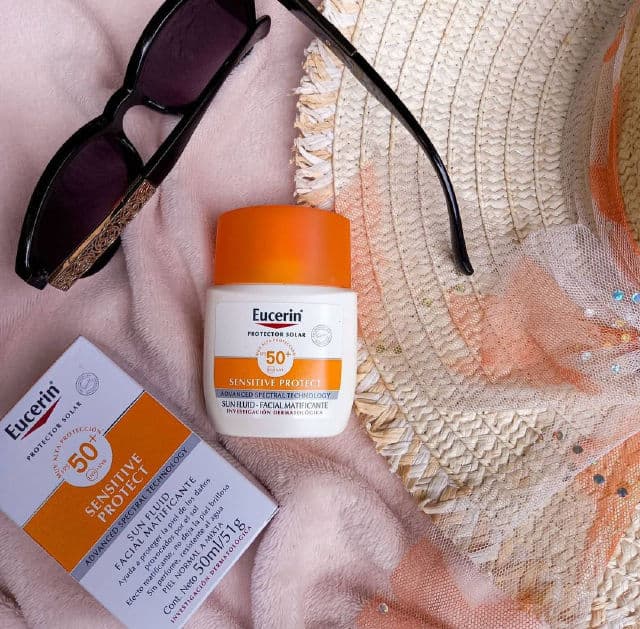 Eucerin Sun Fluid Sensitive Protect SPF 50+ review photo by julietatips