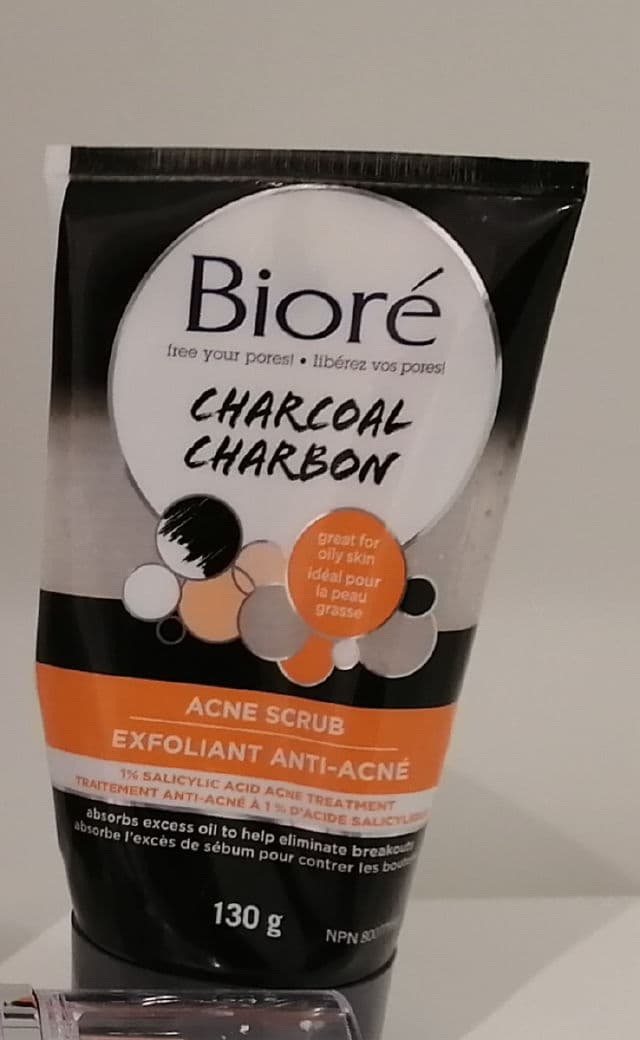 Biore Charcoal Acne Scrub review photo by kawwee