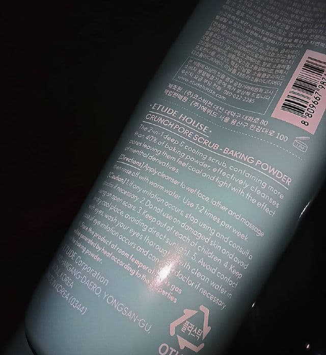 ETUDE Baking Powder Crunch Pore Scrub review photo by kbeautybyginachoe