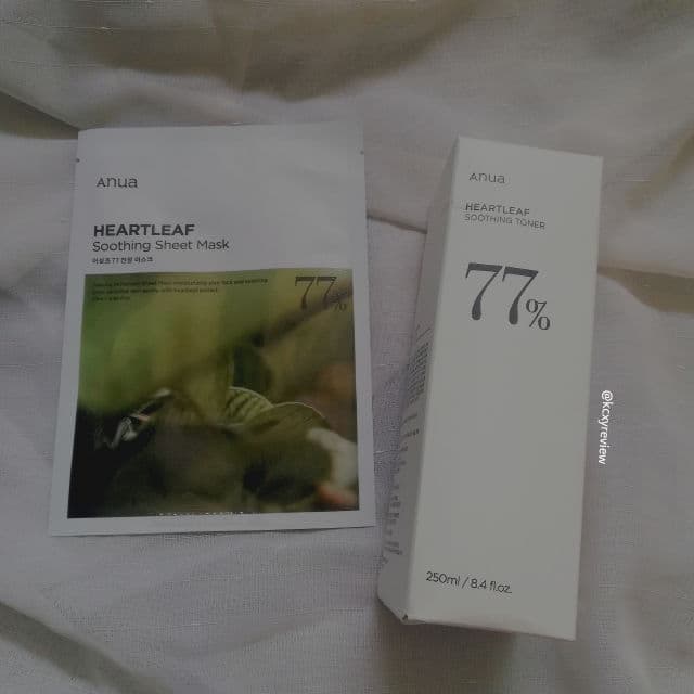 ANUA Heartleaf 77% Soothing Sheet Mask review photo by kcxyreview