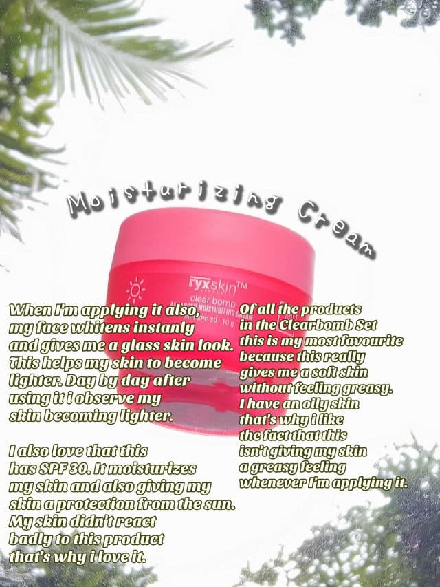 Ryx Skincerity CLEAR BOMB Advanced Exfoliating Kit - Advanced Moisturizing Cream review photo by kiimirish