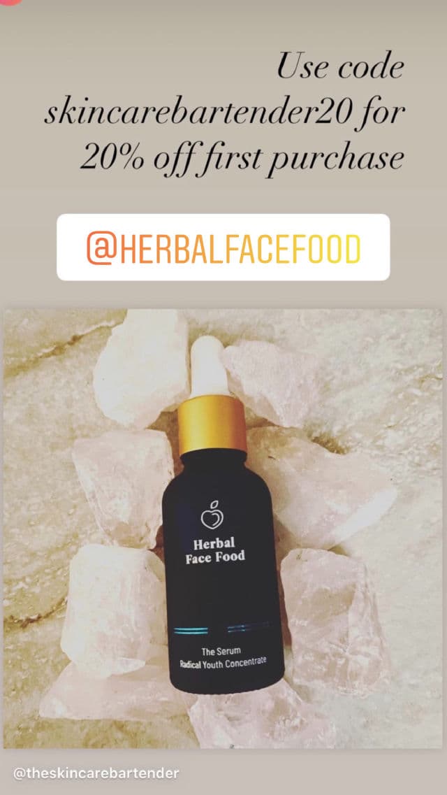 Herbal Face Food The Serum review photo by Theskincarebartender