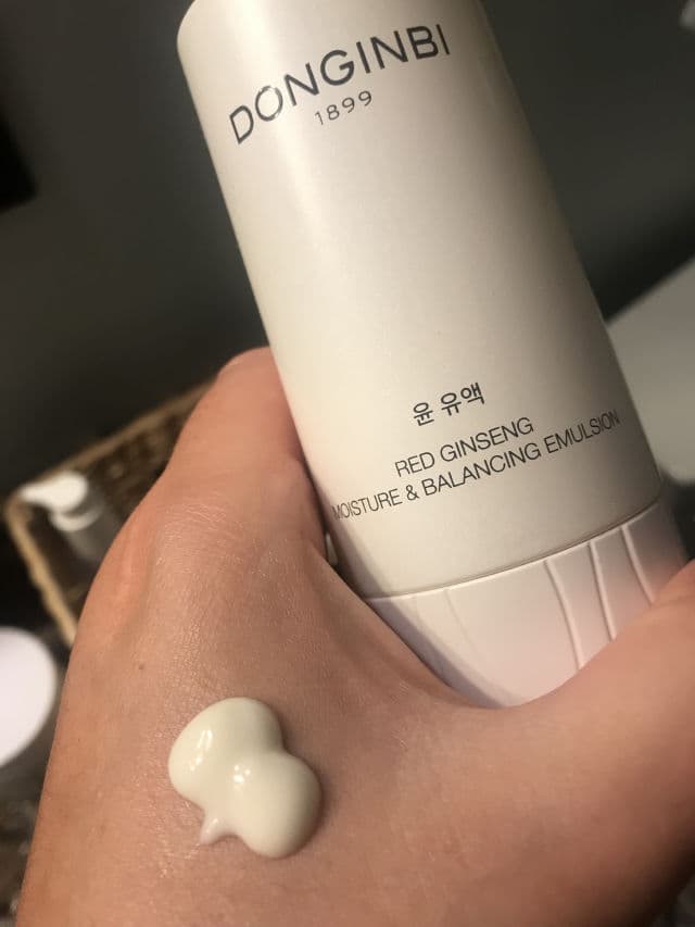 Donginbi Red Ginseng Moisture & Balancing Emulsion  review photo by kvbowman
