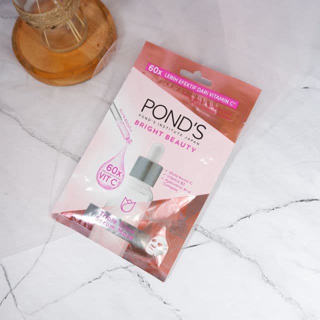 Pond's Bright Beauty Triple Glow Serum Mask review photo by larasatiam