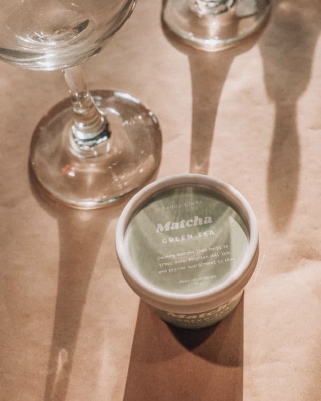 Teddy Clubs Matcha Green Tea Wash Off Clay Mask review photo by larascream