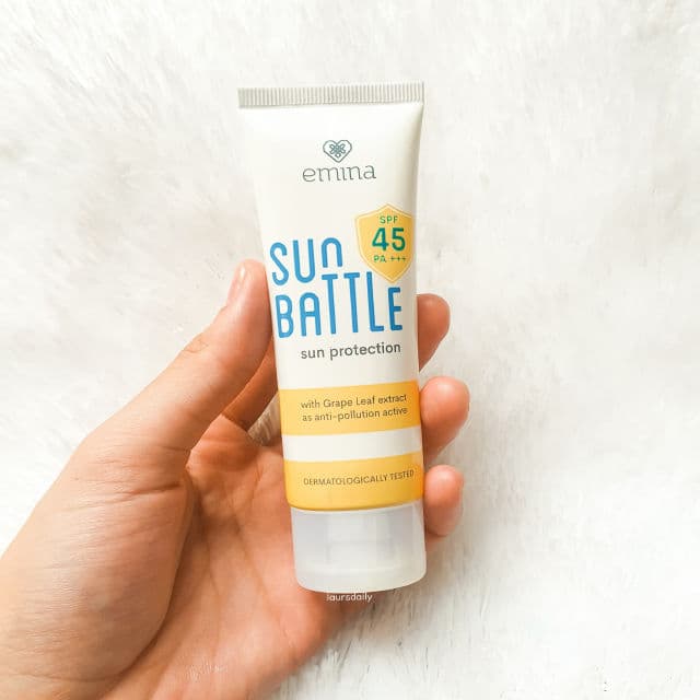 Emina Sun Battle Sun Protection SPF45 review photo by lauralionels