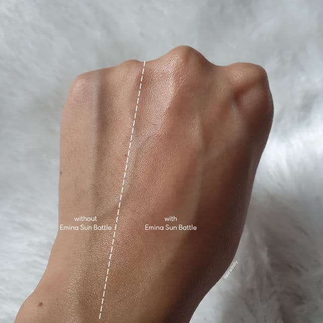 Emina Sun Battle Sun Protection SPF45 review photo by lauralionels