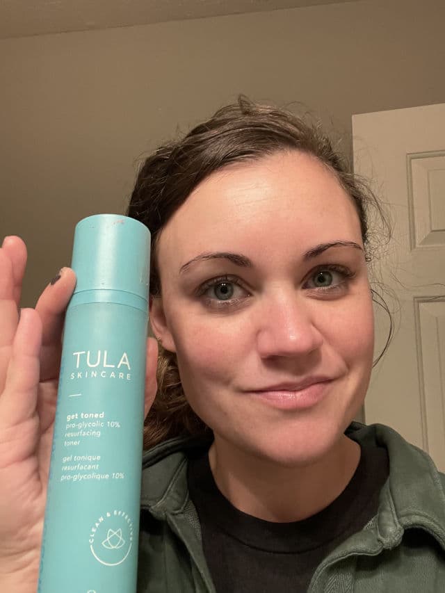 TULA Skincare Get Toned Pro-Glycolic 10% Resurfacing Toner  review photo by laurenA09
