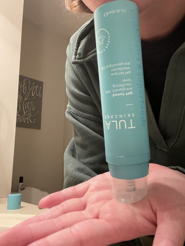 TULA Skincare Get Toned Pro-Glycolic 10% Resurfacing Toner  review photo by laurenA09