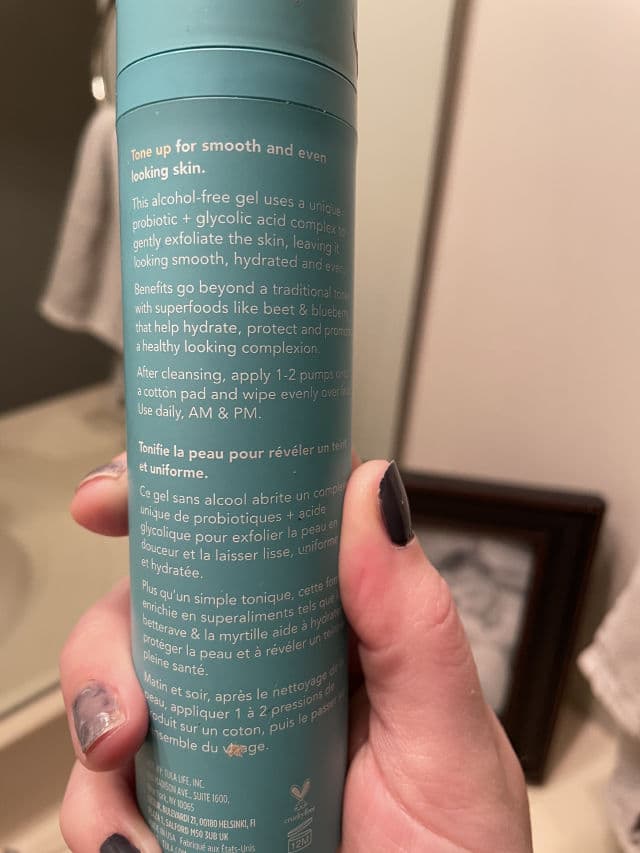 TULA Skincare Get Toned Pro-Glycolic 10% Resurfacing Toner  review photo by laurenA09