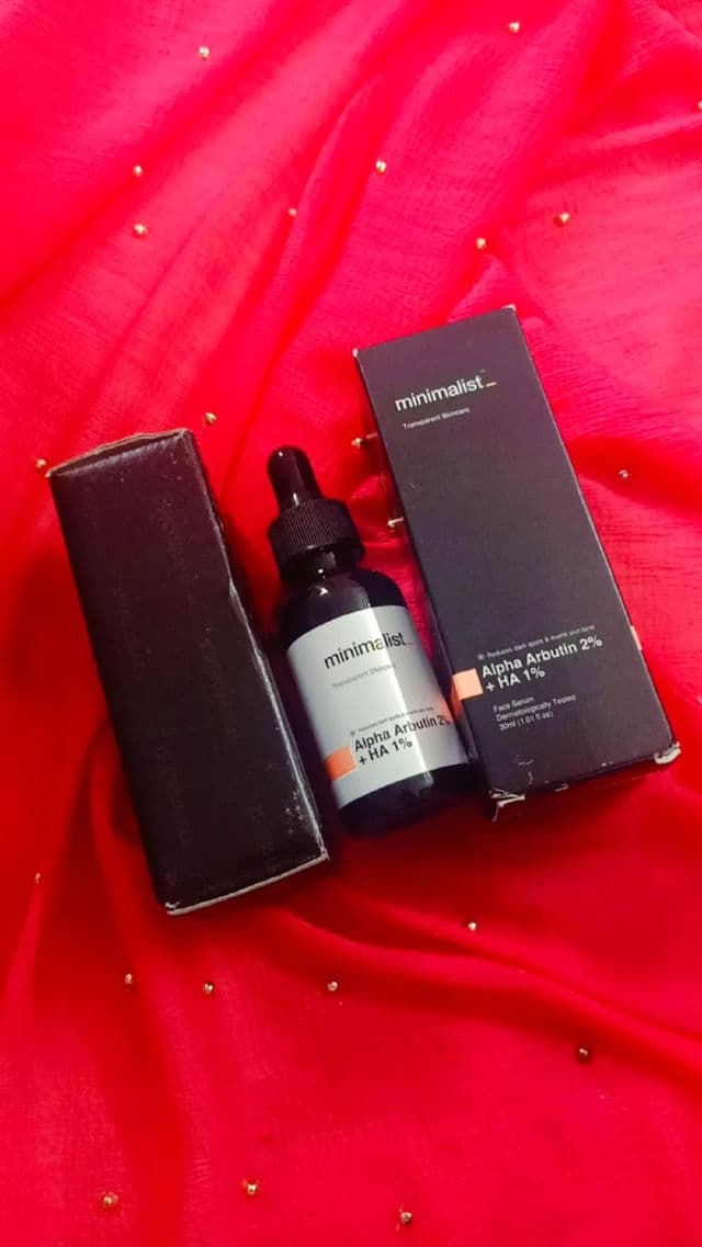 Minimalist Alpha Arbutin 2% + Hyaluronic Acid 1% review photo by laya