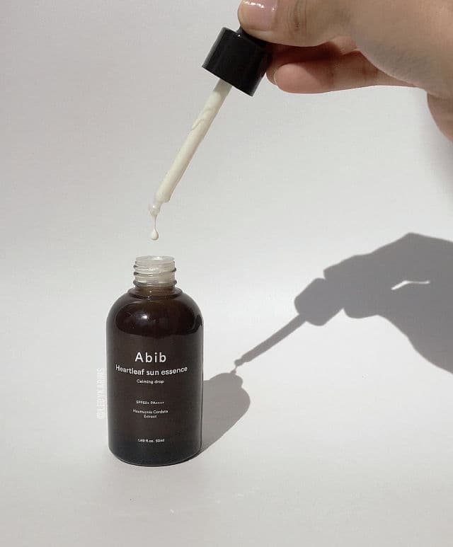 Abib Heartleaf Sun Essence Calming Drop SPF50+ PA++++  review photo by ledykarins