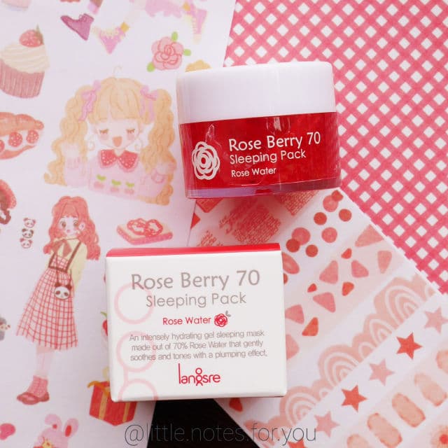 Langsre Rose Berry 70 Sleeping Pack review photo by littlenotesforyou