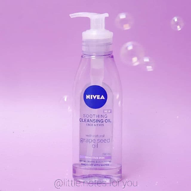 Nivea Soothing Cleansing Oil with Grapeseed Oil review photo by littlenotesforyou