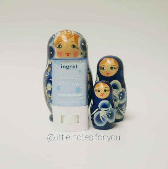 Ingrid Cosmetics Stand Strong Daily UV Sun Protection Stick  review photo by littlenotesforyou