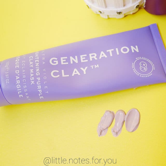 Generation Skin Ultra Violet Brightening Purple Clay Mask review photo by littlenotesforyou