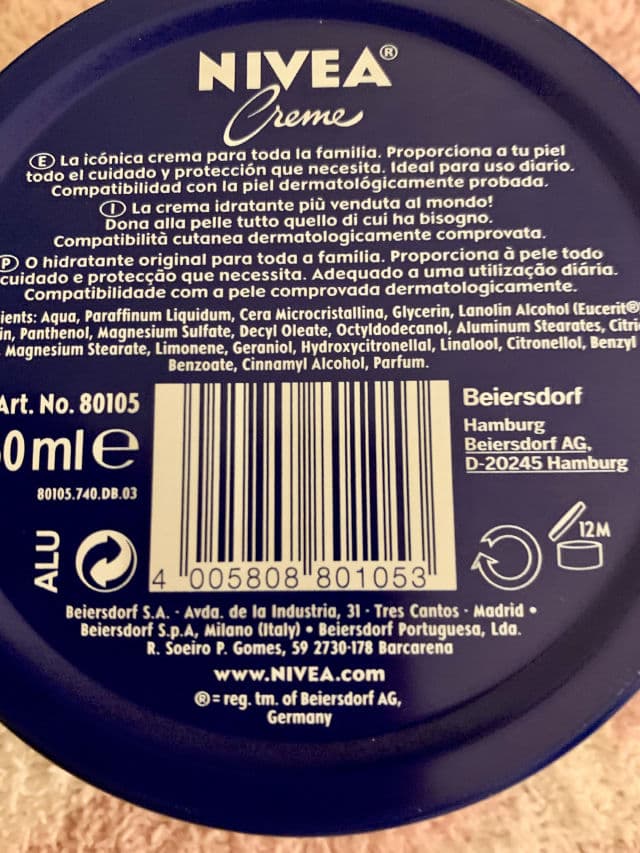 Nivea Creme - Original review photo by lizziemichelle