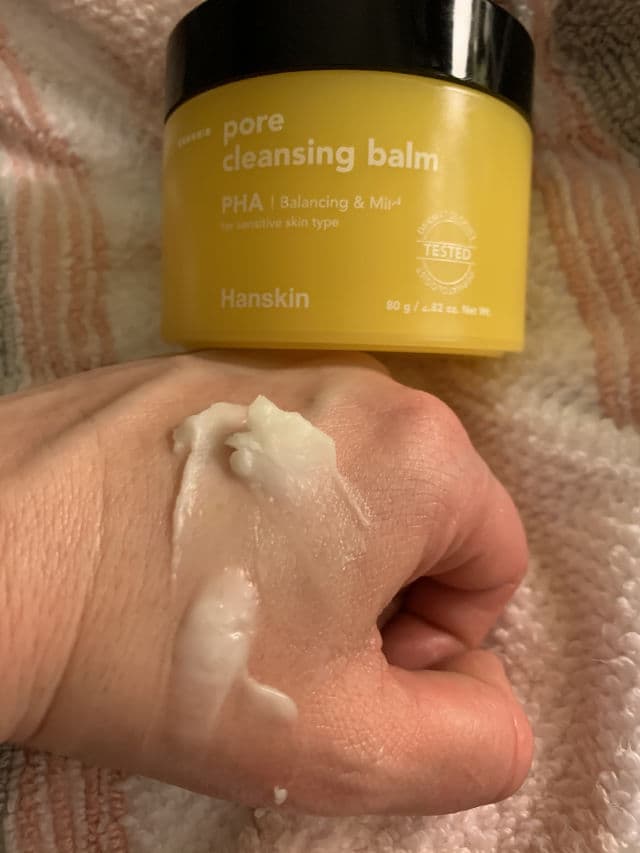 HANSKIN Pore Cleansing Balm PHA review photo by lizziemichelle