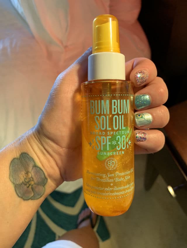 Sol de Janeiro Bum Bum Sol Oil SPF 30 review photo by lizziemichelle