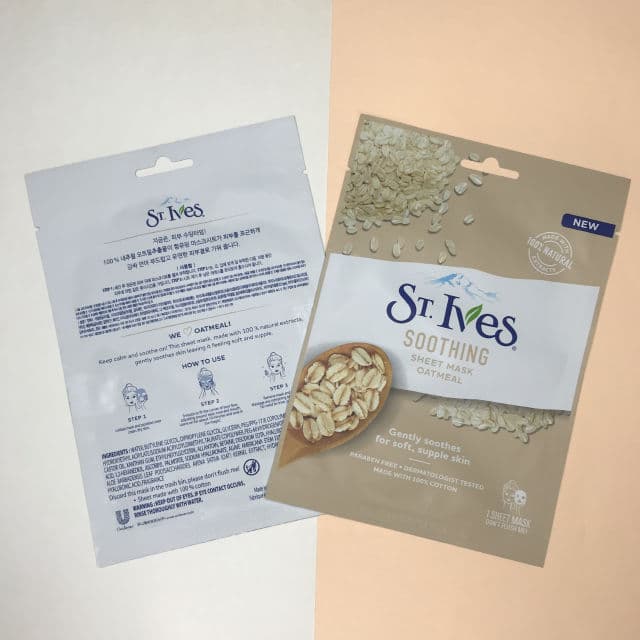 St. Ives Soothing Oatmeal Sheet Mask review photo by lzbthbrnls