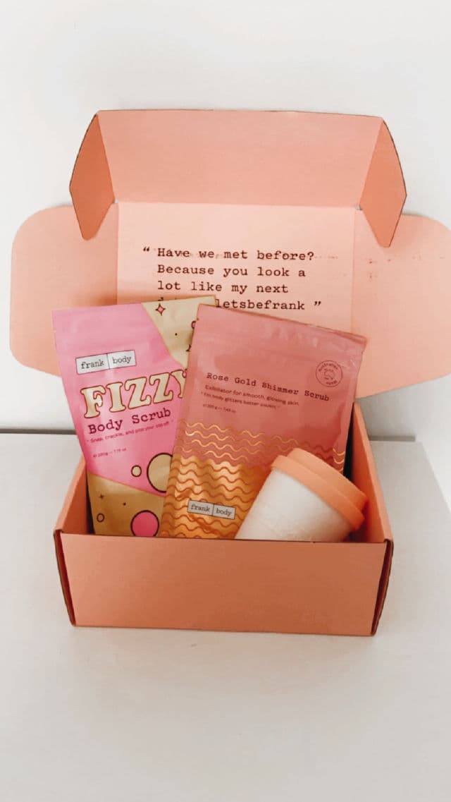 Frank Body Rose Gold Shimmer Scrub review photo by maddieinlondon11